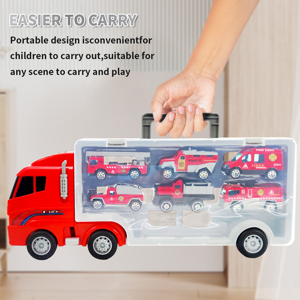 Fire Truck - 6 in 1 Big Carrier