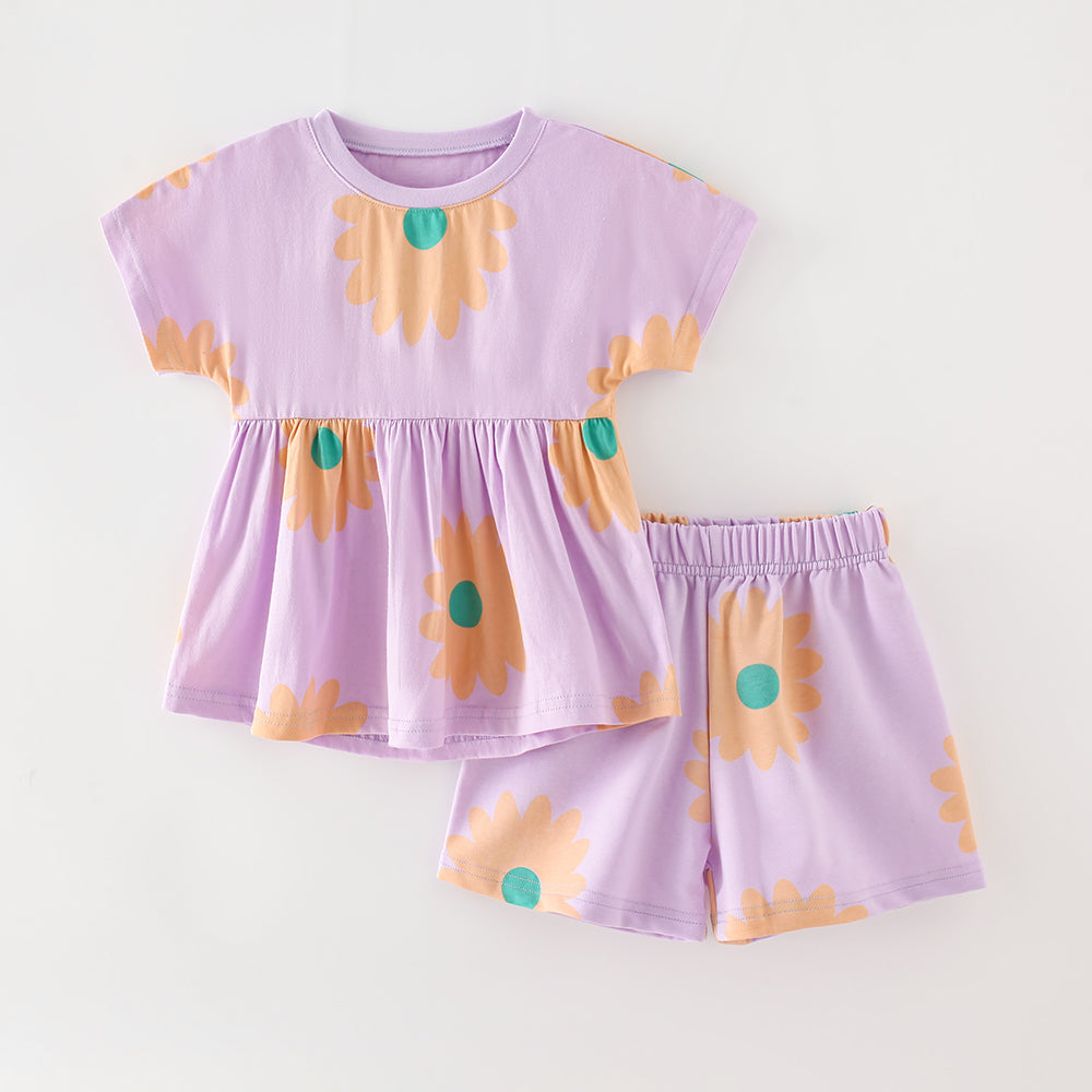 Toddler Flower Outfits Set